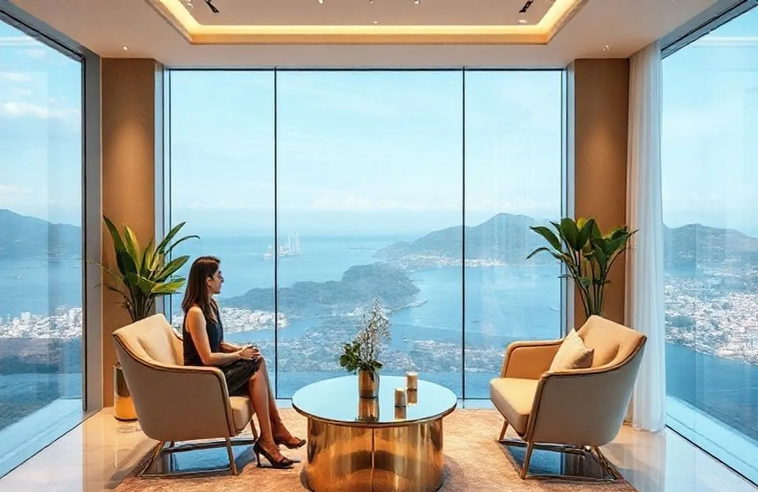 Modern consulting space with elegant furniture