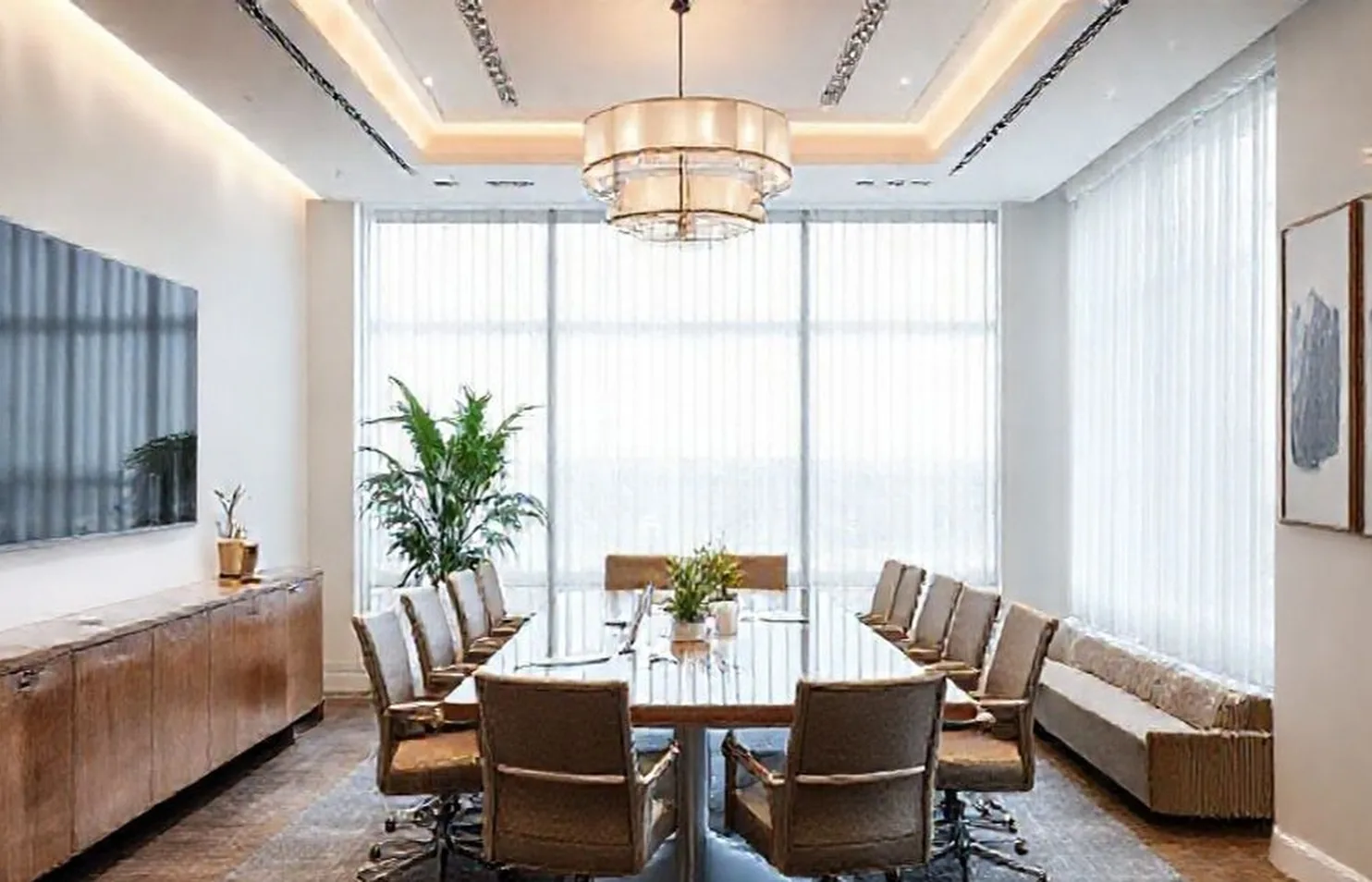 Elegant pension advisory workspace